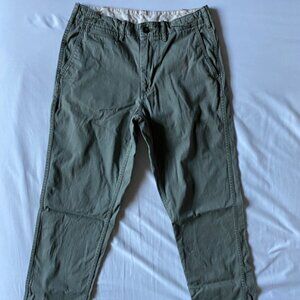 NWOT Uniqlo Vintage Regular-Fit Chino Pants, green, 31” waist x 34” length